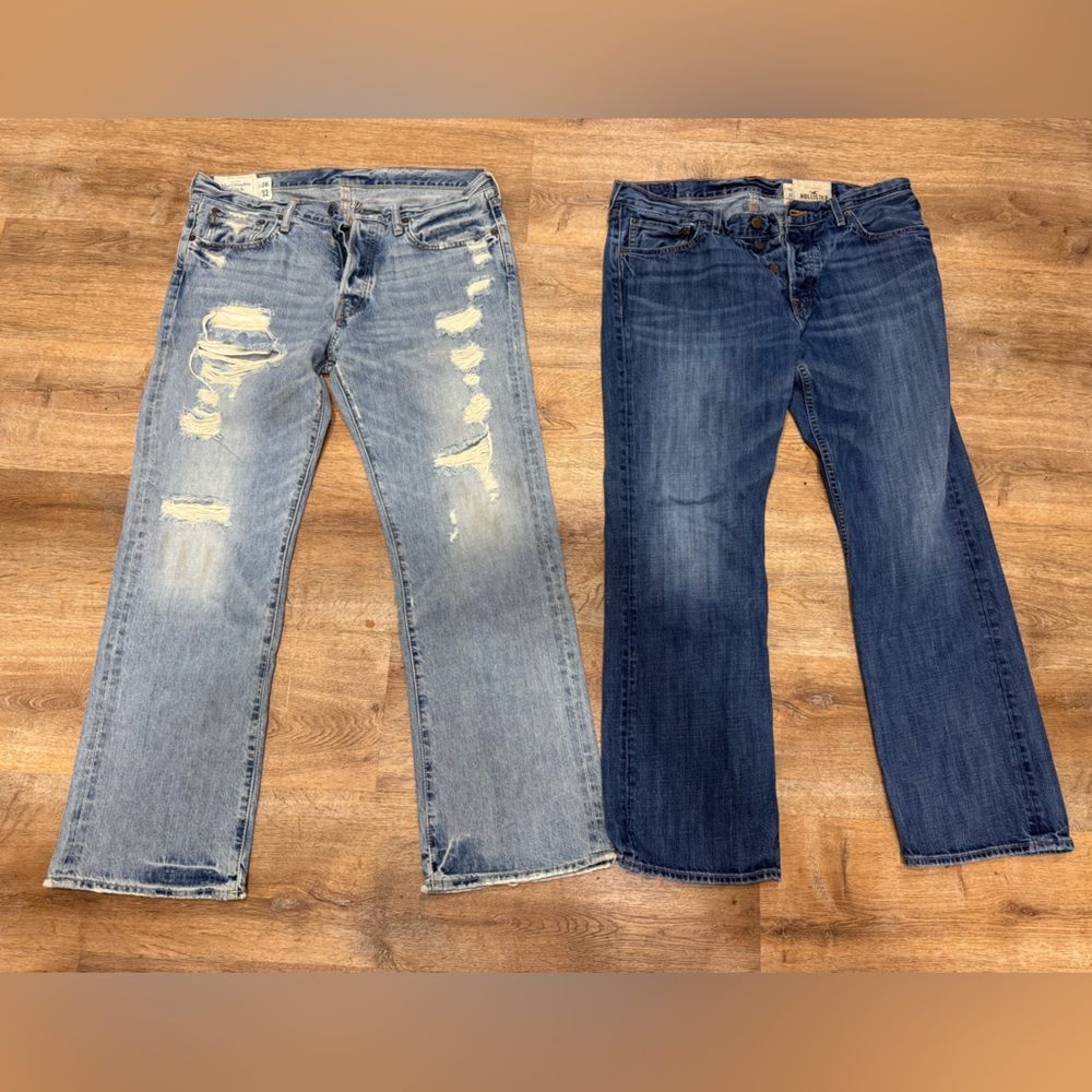 Abercrombie & Fitch/Hollister (2) Men’s 36x32 Bootcut Jeans